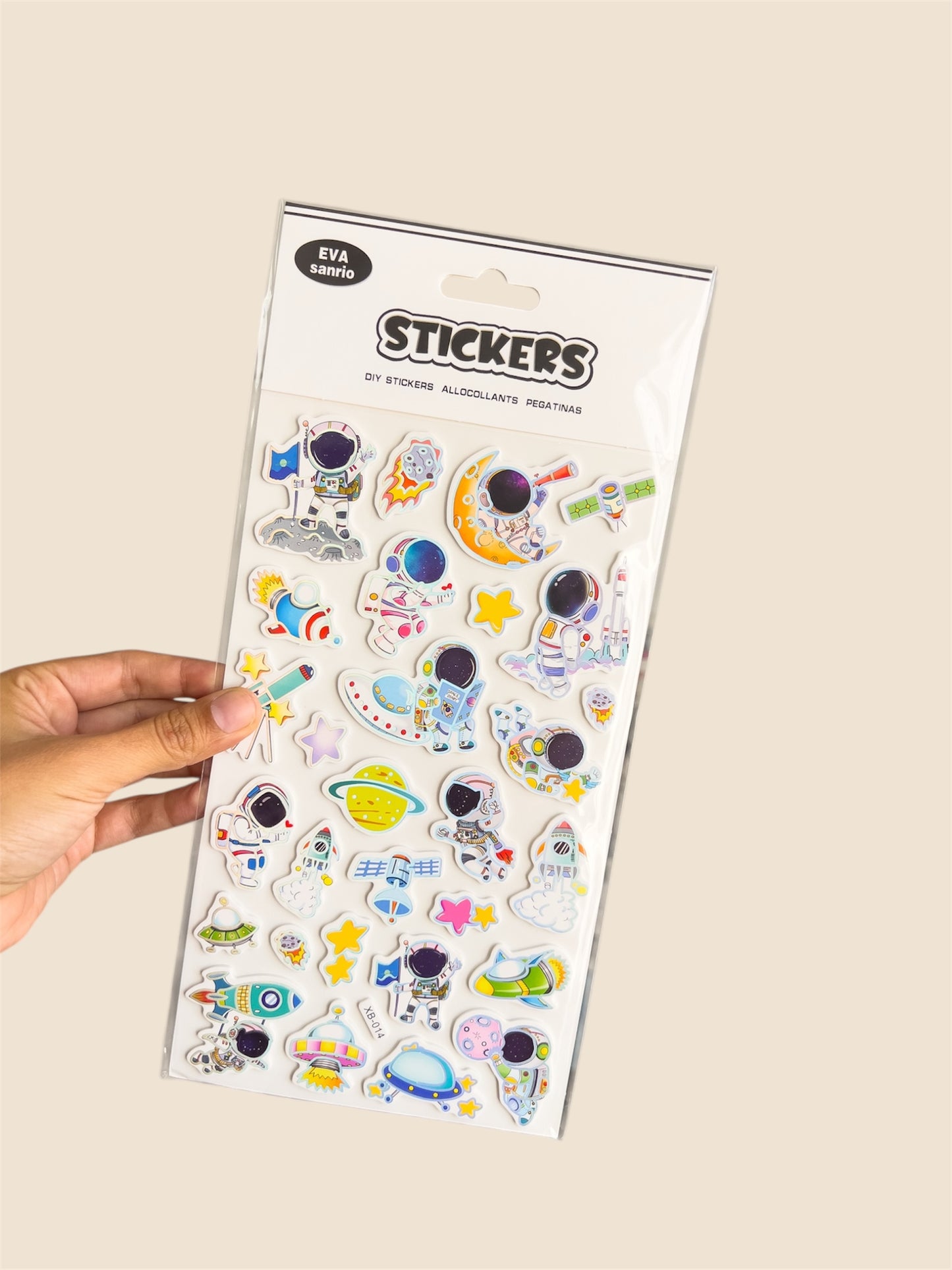 Stickers Astronautas 3D