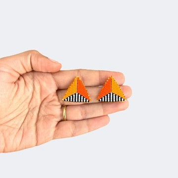 Aros Moira en Naranja + B/N