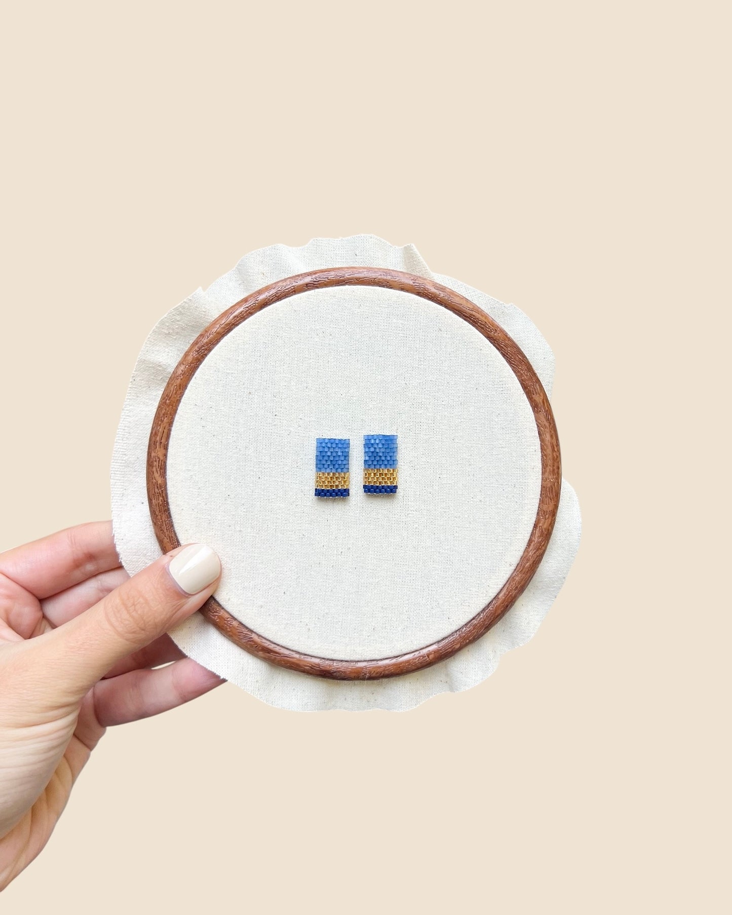 Aros rectangulares Mini Azul