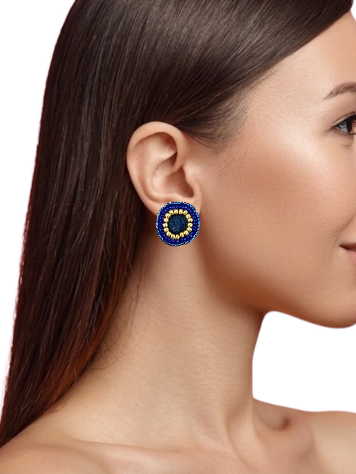 Aros Bordado de Mostacillas