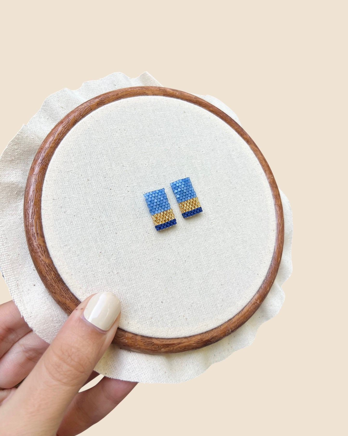 Aros rectangulares Mini Azul