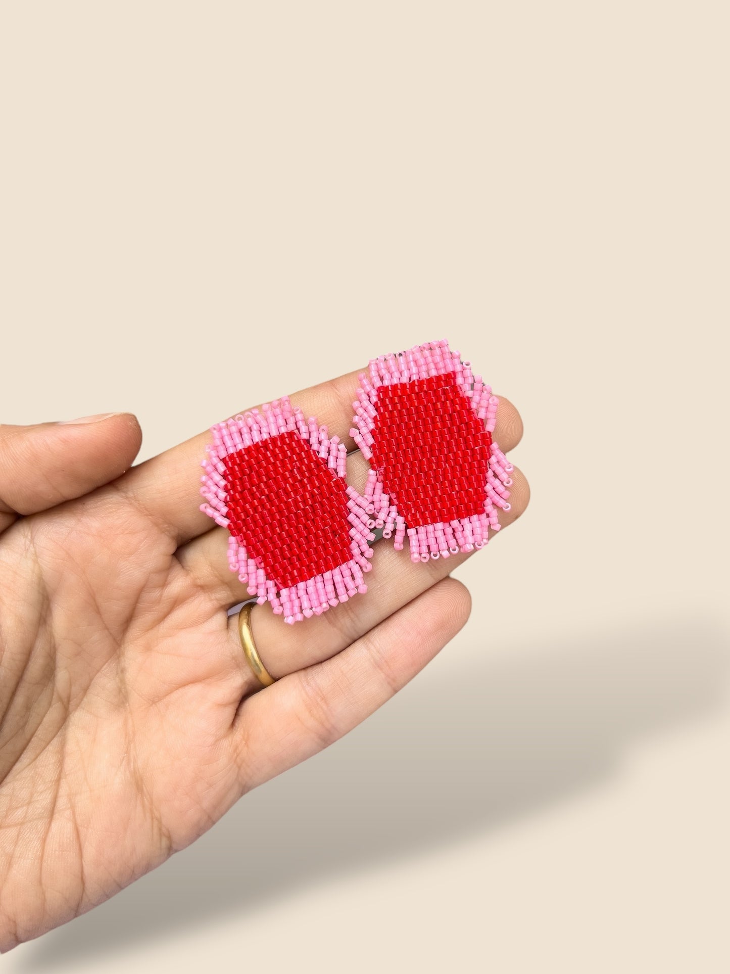 Aros Roppō en Rosado y Rojo