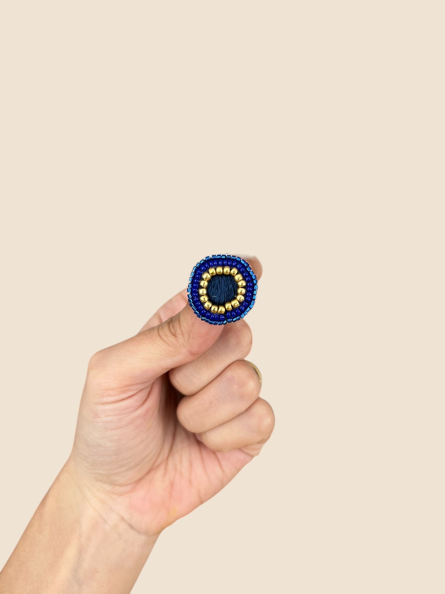 Aros Bordado de Mostacillas