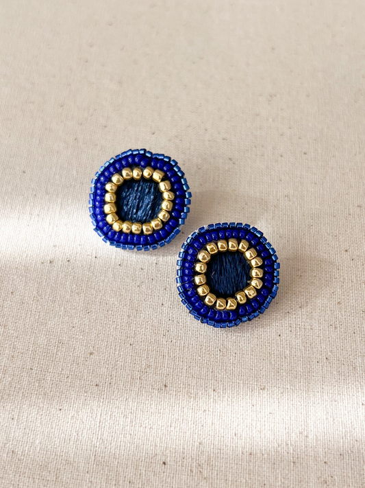 Aros Bordado de Mostacillas