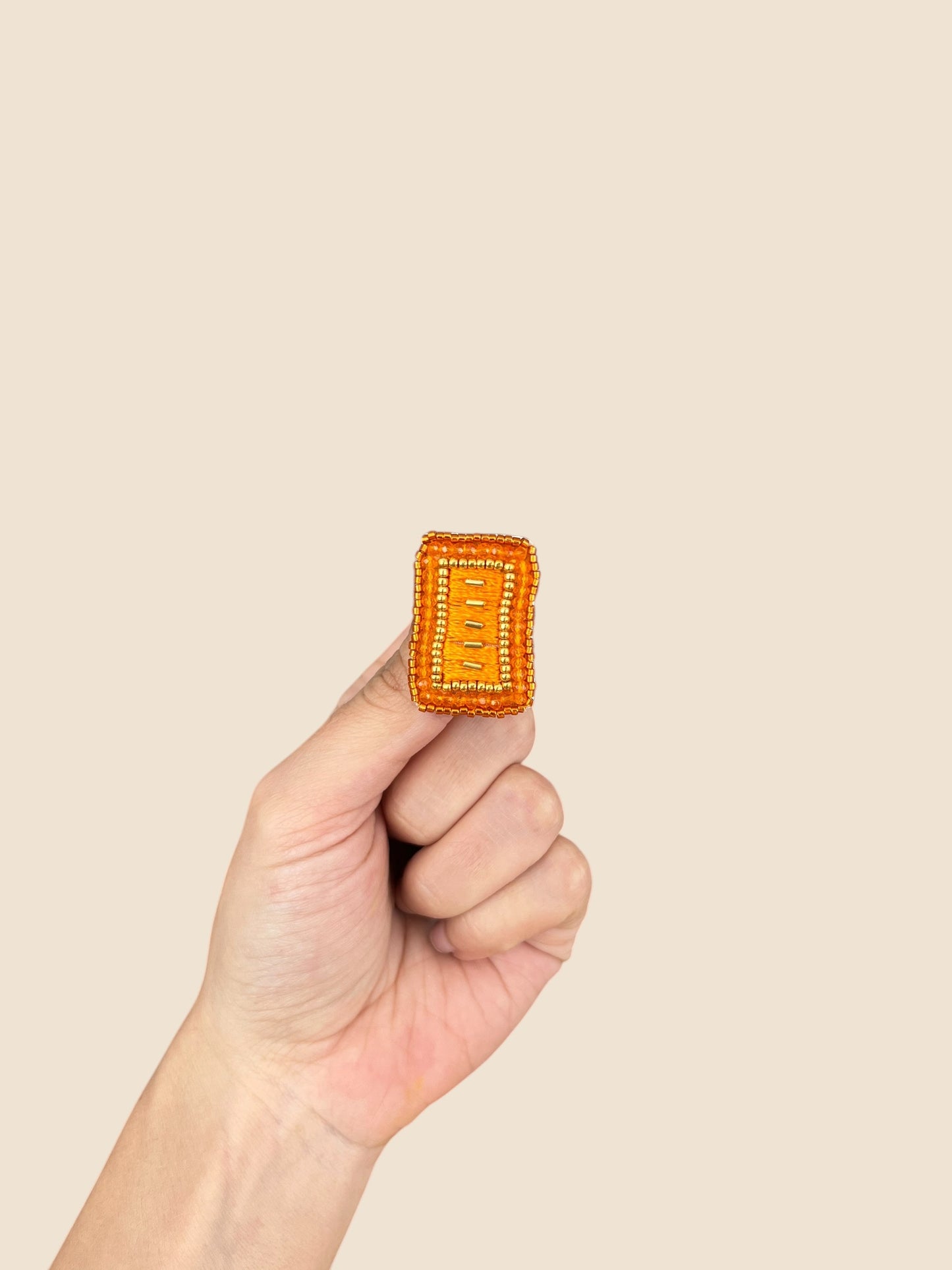 Aros Bordado de Mostacillas