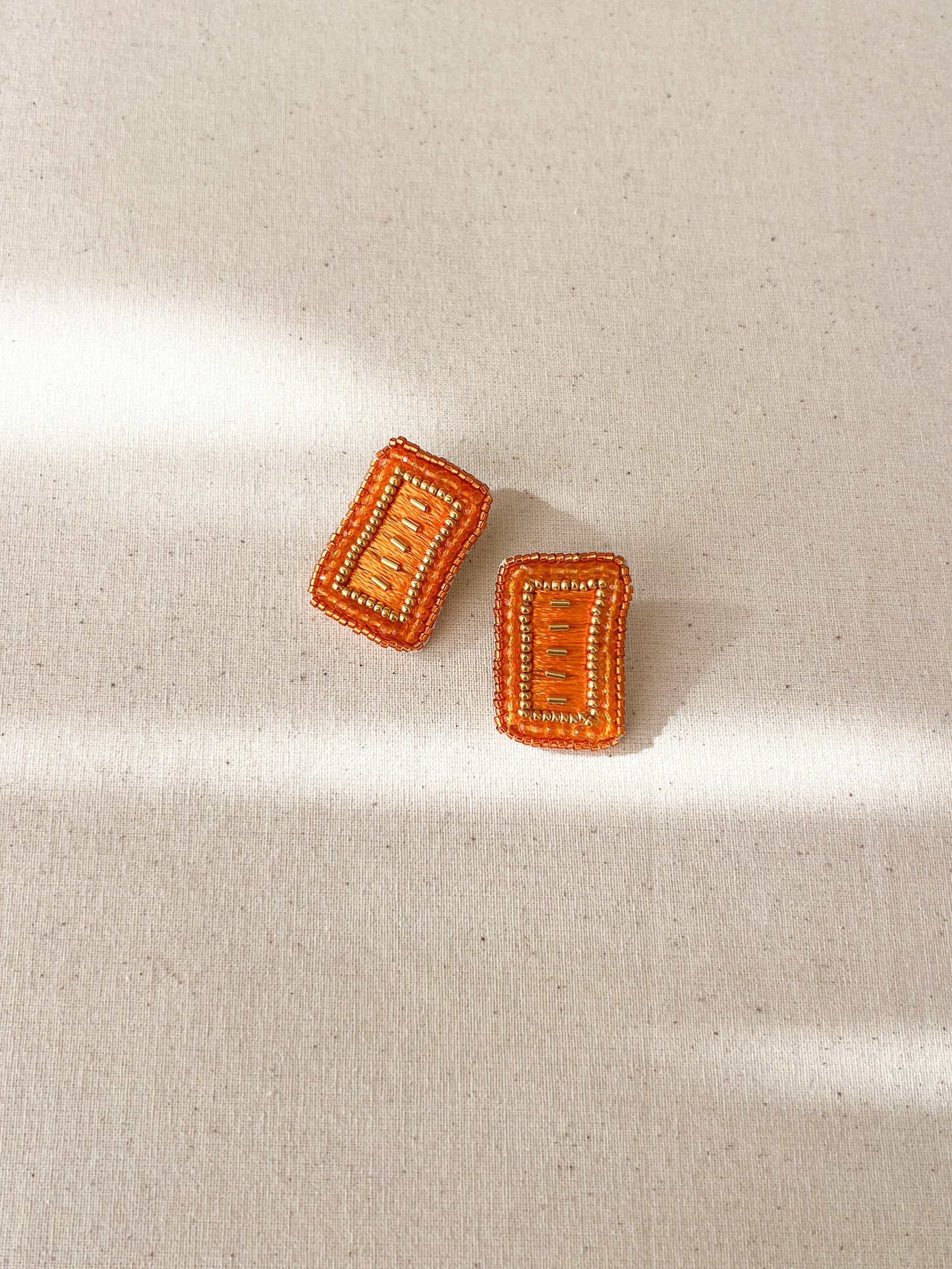 Aros Bordado de Mostacillas