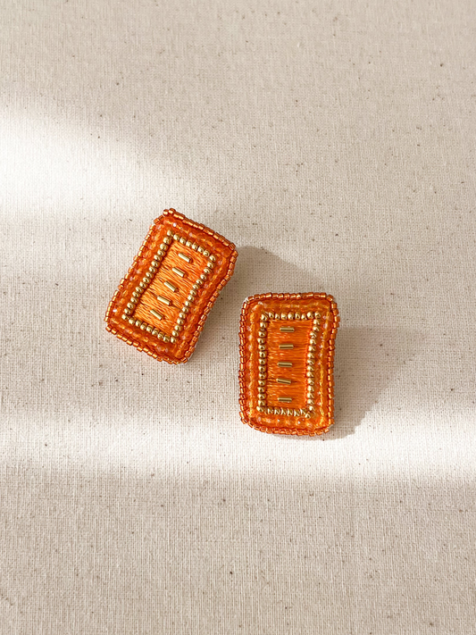 Aros Bordado de Mostacillas