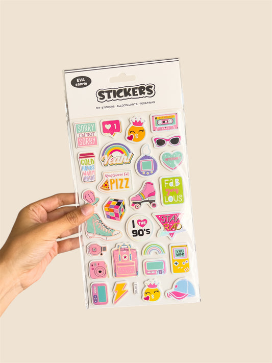 Stickers 90’s 3D