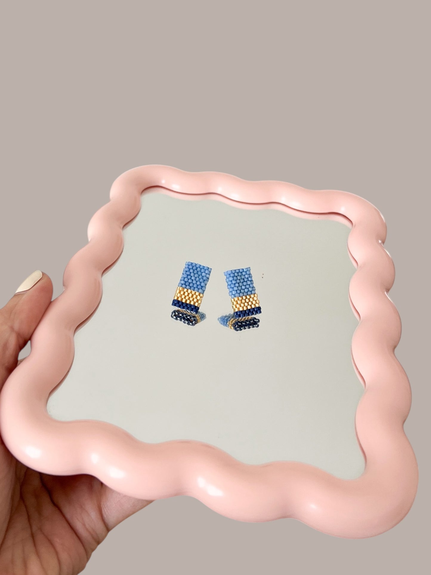 Aros rectangulares Mini Azul