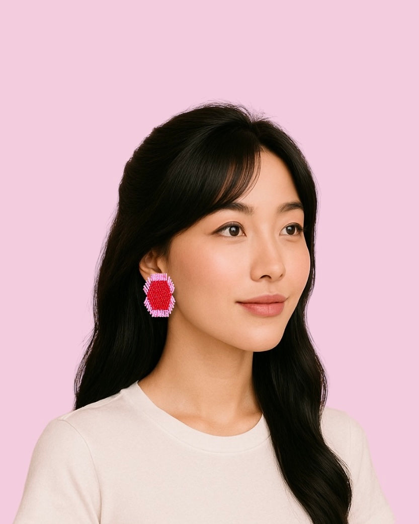 Aros Roppō en Rosado y Rojo