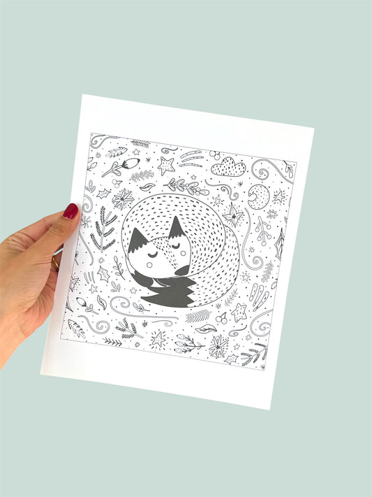 1 hoja colouring