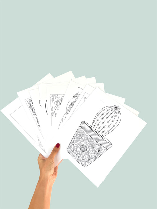 1 hoja colouring