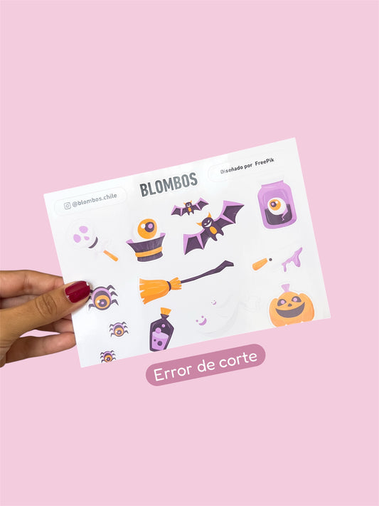 OFERTA: Stickers Halloween (error corte)