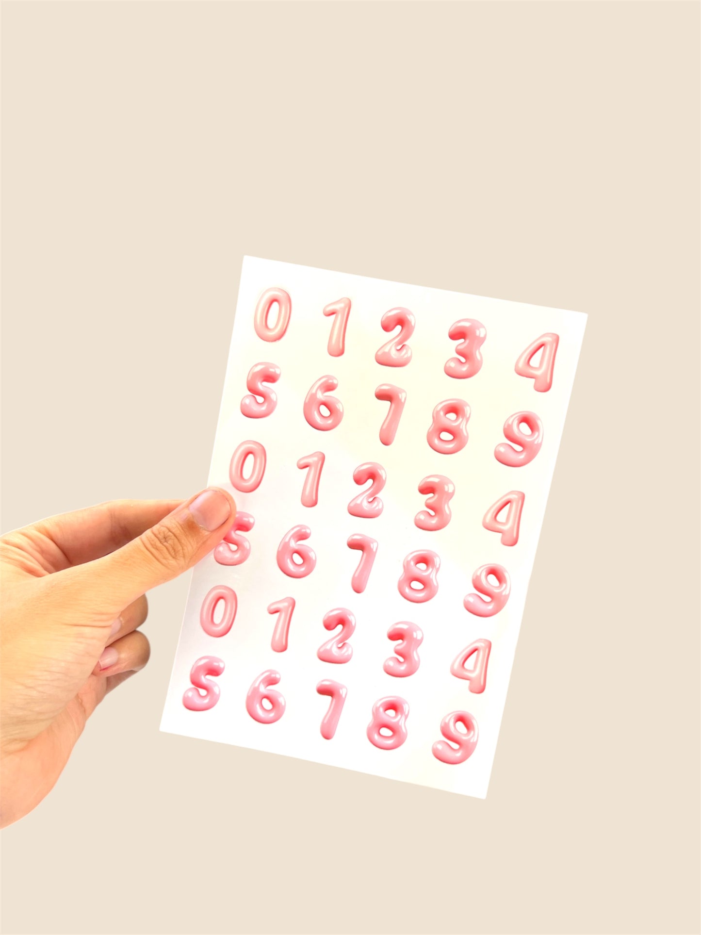 Stickers Números Pink Balloon