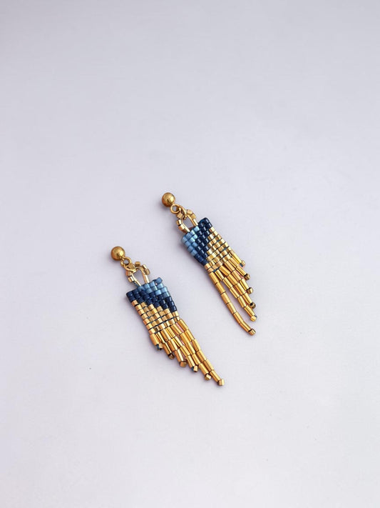 Aros cascada Mini Azul