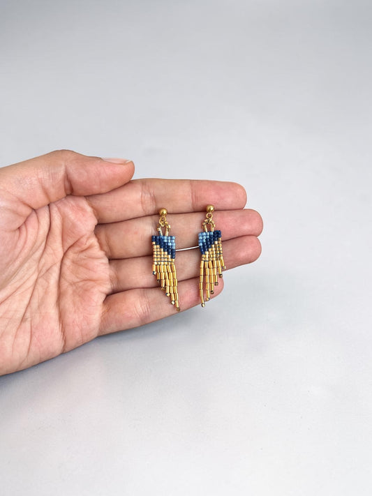 Aros cascada Mini Azul